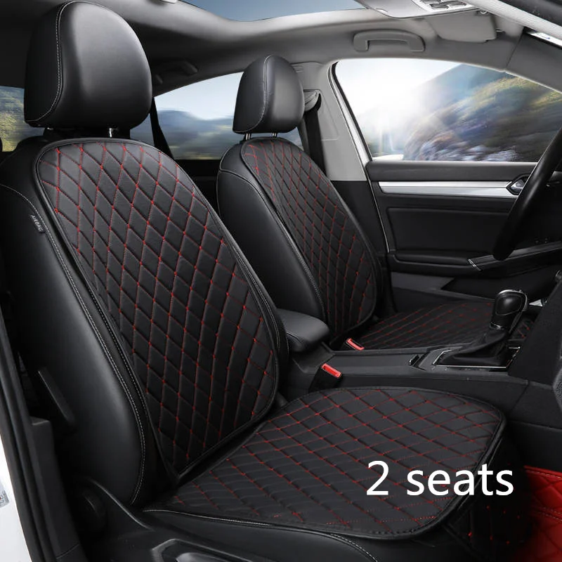 2 PCS PU Car Seat Cover Protector Front Seat Back Cushion Pad Mat with Backrest for Auto Automotive interior Truck Suv or Van
2 PCS PU Car Seat Cover Protector Front Seat Back Cushion Pad Mat with Backrest for Auto Automotive interior Truck Suv or Van