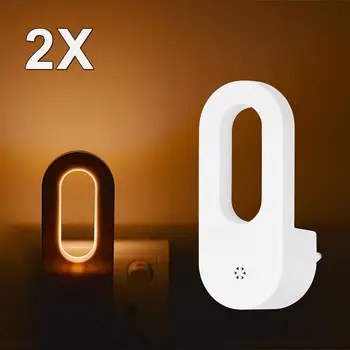 2Pcs LED Night Light Mini Light Sensor Control EU/US Plug Bedside Lamp for Kids Bedroom Wall Socket Night Lights Home LED Lamps
2Pcs LED Night Light Mini Light Sensor Control EU/US Plug Bedside Lamp for Kids Bedroom Wall Socket Night Lights Home LED Lamps