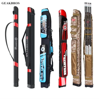 Portable Fishing Bag Fishing Rod Bag 120cm/125cm 2 Layers Reel Bag 1680D Waterproof Fishing Tackle Carry Bag Backpack Storage
Portable Fishing Bag Fishing Rod Bag 120cm/125cm 2 Layers Reel Bag 1680D Waterproof Fishing Tackle Carry Bag Backpack Storage