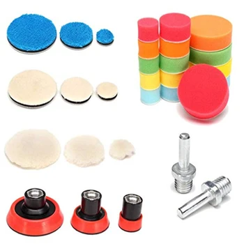 29 PCS Practical Waxing Disc Buffing Sponge Round Multifunctional Car Accessories Bendable Tools Washable Auto Polishing Pad Set
29 PCS Practical Waxing Disc Buffing Sponge Round Multifunctional Car Accessories Bendable Tools Washable Auto Polishing Pad Set