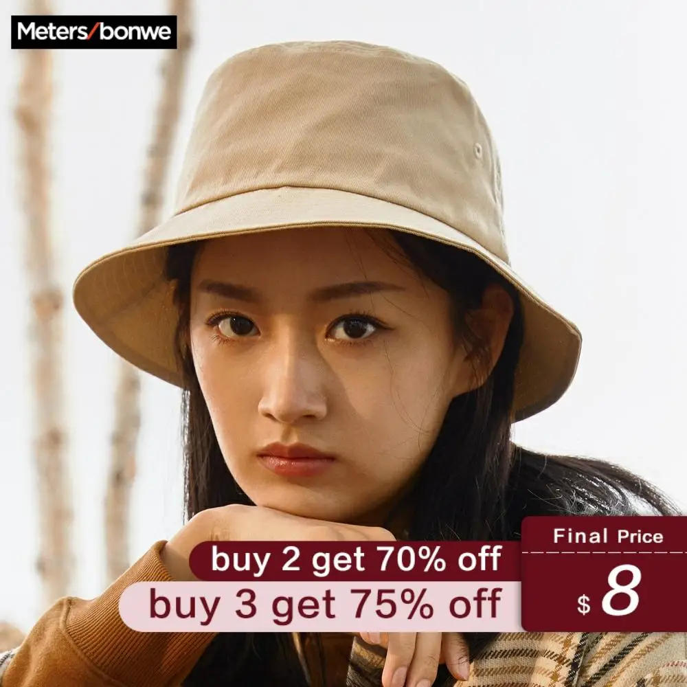 Metersbonwe Unisex Foldable Bucket Hat Women Outdoor Sunscreen Cotton Fishing Hunting Cap Men Basin Chapeau Sun Prevent Hats
Metersbonwe Unisex Foldable Bucket Hat Women Outdoor Sunscreen Cotton Fishing Hunting Cap Men Basin Chapeau Sun Prevent Hats