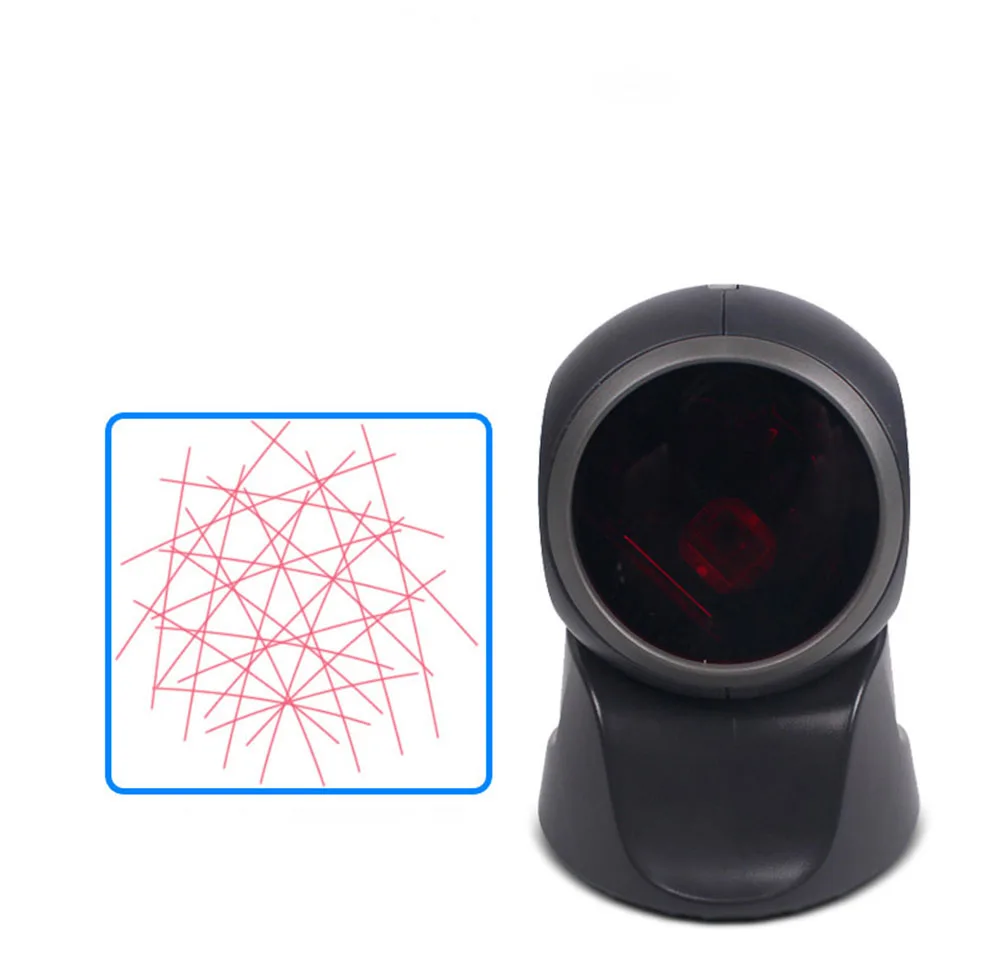 Omnidirectional Laser Barcode Scanner USB white/black Bar code Reader for Retail Store/Supermarket
Omnidirectional Laser Barcode Scanner USB white/black Bar code Reader for Retail Store/Supermarket