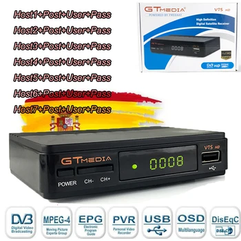 DVB-S2 Gtmedia V7S HD 1080P Digital Receptor DVB-S2 Satellite Receiver receptor HD Box Cline Decoder Spain WiFi Freesat v7 HD
DVB-S2 Gtmedia V7S HD 1080P Digital Receptor DVB-S2 Satellite Receiver receptor HD Box Cline Decoder Spain WiFi Freesat v7 HD