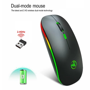 For PC Laptop 1pc 2.4Ghz Mini Wireless Computer Rechargeable Mouse bluetooth Dual Mode LED Mute Mice Pohiks
For PC Laptop 1pc 2.4Ghz Mini Wireless Computer Rechargeable Mouse bluetooth Dual Mode LED Mute Mice Pohiks