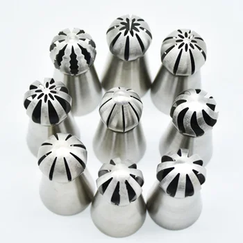1PC Stainless Steel Cream Cake Nozzle Icing Piping Russian Pastry Tip Large Cupcake Fondant Embossing Dessert Decorators Mold 
1PC Stainless Steel Cream Cake Nozzle Icing Piping Russian Pastry Tip Large Cupcake Fondant Embossing Dessert Decorators Mold