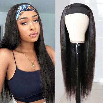 Cheap Straight Headband Wig Human Hair Wigs High Density Remy Peruvian Straight Hair Wig Full Machine Made Wig For Black Women
Cheap Straight Headband Wig Human Hair Wigs High Density Remy Peruvian Straight Hair Wig Full Machine Made Wig For Black Women
