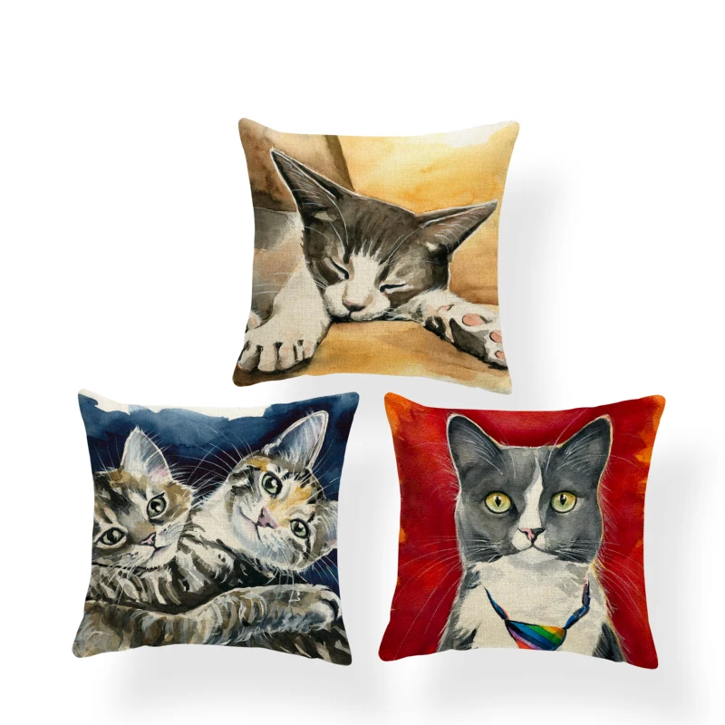 Exquisite Hand-Painted Cushion Set Orange Cat Fox Flower Cat Living Room Sofa Decorative Pillowcase Custom Polyester Rest Pillow
Exquisite Hand-Painted Cushion Set Orange Cat Fox Flower Cat Living Room Sofa Decorative Pillowcase Custom Polyester Rest Pillow