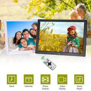17" LED Digital Photo Frame 1440 * 900 HD Screen Desktop Album with Infrared Remote Control Multi Languages Detchable Bracket
17" LED Digital Photo Frame 1440 * 900 HD Screen Desktop Album with Infrared Remote Control Multi Languages Detchable Bracket