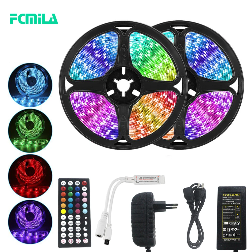 5m 10m 15m WiFi LED Strip Light RGB Waterproof SMD 2835 RGBLED Lights Strip Tape DC 12V+ Remote Control + Adapter EU
5m 10m 15m WiFi LED Strip Light RGB Waterproof SMD 2835 RGBLED Lights Strip Tape DC 12V+ Remote Control + Adapter EU