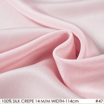 SILK CREPE DE CHINE 114cm width 14momme/100% Pure Silk Fabric Tulle for Patchwork Wedding Decoration No.47 Pink
SILK CREPE DE CHINE 114cm width 14momme/100% Pure Silk Fabric Tulle for Patchwork Wedding Decoration No.47 Pink