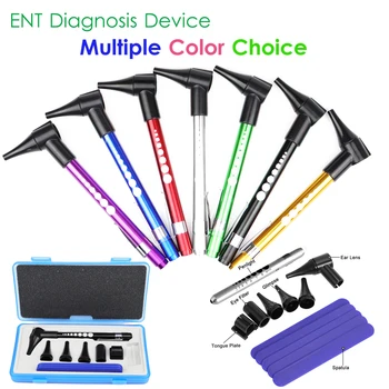 Basic Mini LED Portable Penlight Medical ENT Veterinary Otoscope Kit Ear Eye Check Care Endoscope Diagnostic Ophthalmoscope Set
Basic Mini LED Portable Penlight Medical ENT Veterinary Otoscope Kit Ear Eye Check Care Endoscope Diagnostic Ophthalmoscope Set