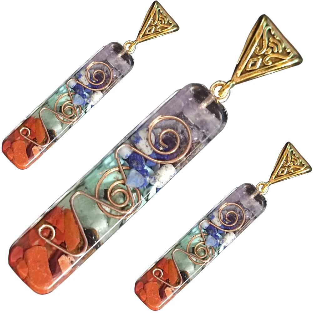 60*10mm Retro Reiki Healing Chips Stone Natural Crystal Gravel Meditation 7 Chakra Pendant Pendulum Necklace Jewelry Making
60*10mm Retro Reiki Healing Chips Stone Natural Crystal Gravel Meditation 7 Chakra Pendant Pendulum Necklace Jewelry Making