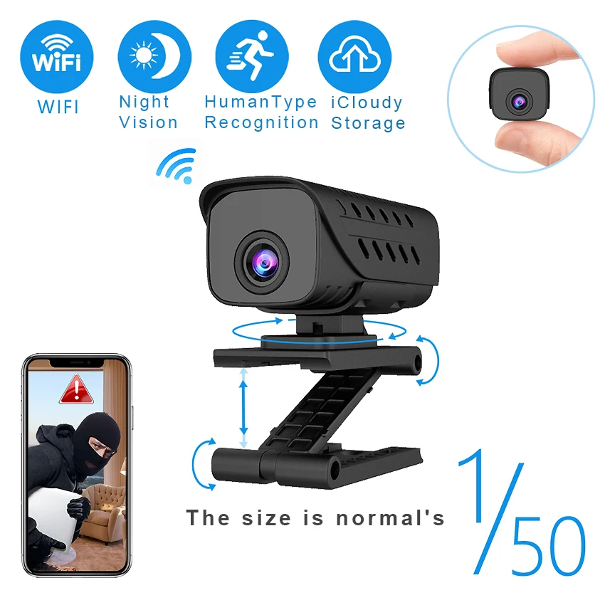 HD IP Wifi Mini Camera Oculta micro Camcorder Home Security Motion detect Cam Night Vision Small DV DVR Video Audio Recorder
HD IP Wifi Mini Camera Oculta micro Camcorder Home Security Motion detect Cam Night Vision Small DV DVR Video Audio Recorder