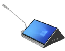 Paperless terminal conference system flipper lifting monitor with a microphone fuel monitoring system
Paperless terminal conference system flipper lifting monitor with a microphone fuel monitoring system