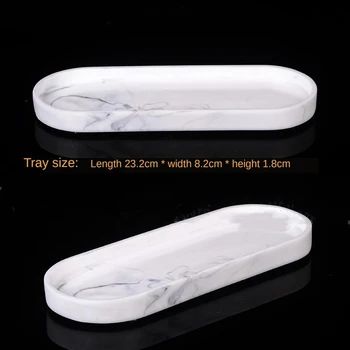 Resin Tray Ink Effect Rectangular Oval Marble Pattern Easy To Clean Jewelry Plate Dinner Dish Household Bathroom Storage Supplie
Resin Tray Ink Effect Rectangular Oval Marble Pattern Easy To Clean Jewelry Plate Dinner Dish Household Bathroom Storage Supplie