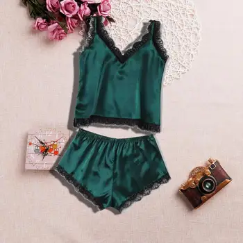 Women Lingerie Sexy Strap Bra Pajamas Sets Lace Silk Temptation Sleepwear Spaghetti Strap Nightgown V-Neck Sleepwear Lingerie
Women Lingerie Sexy Strap Bra Pajamas Sets Lace Silk Temptation Sleepwear Spaghetti Strap Nightgown V-Neck Sleepwear Lingerie