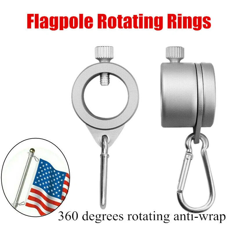 1 Pair Alloy Flag Pole Rotating Rings Clip Anti Wrap Grommet Mounting Tool VJ-Drop
1 Pair Alloy Flag Pole Rotating Rings Clip Anti Wrap Grommet Mounting Tool VJ-Drop