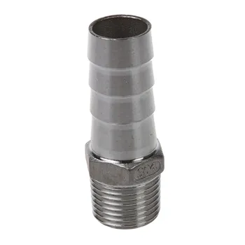 NPT stainless steel connector external thread barb hose nozzle Hose Measurement: 1/2 inch X 19mm
NPT stainless steel connector external thread barb hose nozzle Hose Measurement: 1/2 inch X 19mm
