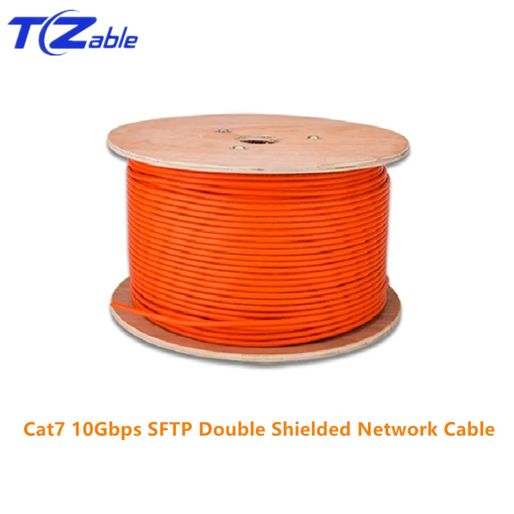 Network Cable RJ45 Cat7 10Gbps High Speed SFTP Double Shielded Pure Copper Engineering AWG23 LSZH Supports FTTH Ethernet Cable
Network Cable RJ45 Cat7 10Gbps High Speed SFTP Double Shielded Pure Copper Engineering AWG23 LSZH Supports FTTH Ethernet Cable