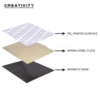 New Double-sided PEI spring steel sheet (textured and smooth) with magnetic base 235/310mm for Ender3 CR10 3D Printer Hot Bed
New Double-sided PEI spring steel sheet (textured and smooth) with magnetic base 235/310mm for Ender3 CR10 3D Printer Hot Bed