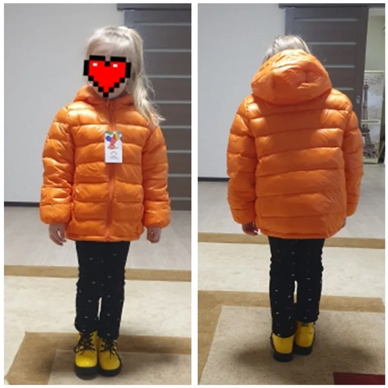 Autumn Winter Kids Down Jackets For Girls Children Warm Down Coats For Boys 2-8 Years Toddler Girls Parkas Outerwear Clothes