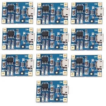 10pcs TP4056 Micro USB Charger Module 5V 1A 18650 Lithium Battery Charging Board circuit protection Micro interface
10pcs TP4056 Micro USB Charger Module 5V 1A 18650 Lithium Battery Charging Board circuit protection Micro interface