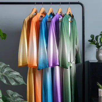 Couples Sleepwear Nightwear 2020 Autumn New Kimono Gown Waffle Casual Bathrobe Nightdress Large Size 3XL Nightgown Lingerie 
Couples Sleepwear Nightwear 2020 Autumn New Kimono Gown Waffle Casual Bathrobe Nightdress Large Size 3XL Nightgown Lingerie