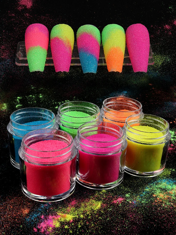 6 Color Nail Acrylic Powder Blue Red Nail Art Fluorescent Sugar Woolen Powder DIY Tips To Decorate Nail Art Accessories 15006101
6 Color Nail Acrylic Powder Blue Red Nail Art Fluorescent Sugar Woolen Powder DIY Tips To Decorate Nail Art Accessories 15006101
