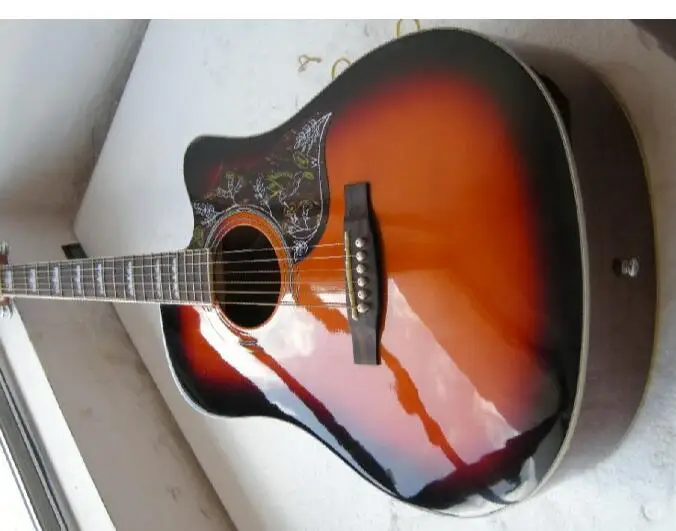Chinese Factory Custom New sunburst Acoustic guitar 7yue31
Chinese Factory Custom New sunburst Acoustic guitar 7yue31