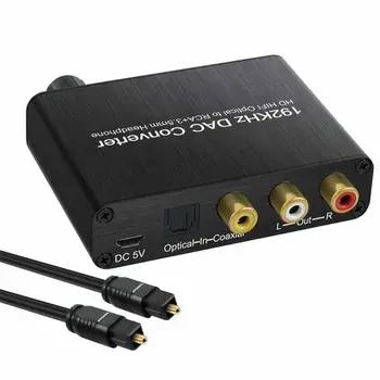 EastVita Digital-to-analog Converter Audio Conversion Decoder Adjustable Volume Optical Cable
EastVita Digital-to-analog Converter Audio Conversion Decoder Adjustable Volume Optical Cable