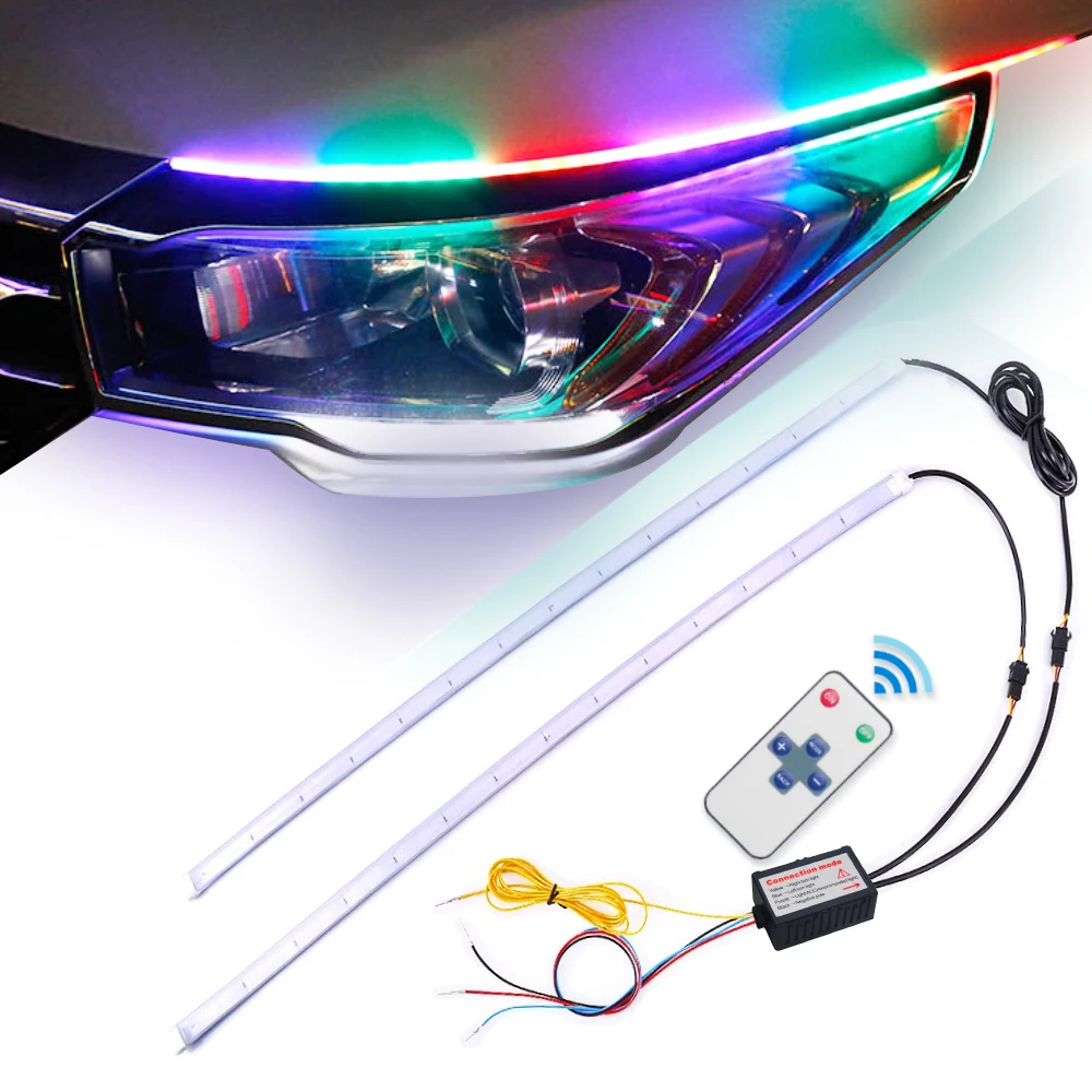 Colorful RGB DRL Strip Headlight Strip for Audi Sline A6 C6 A3 A4 8P B8 B6 80 Q5 Q7 A5 Car Daytime Running Light Driving Lamp
Colorful RGB DRL Strip Headlight Strip for Audi Sline A6 C6 A3 A4 8P B8 B6 80 Q5 Q7 A5 Car Daytime Running Light Driving Lamp