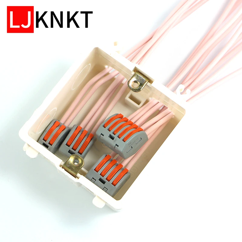 Wiring Connector box Push-in rod Terminal Block Electrical Cage Spring Universal Fast Wire Connectors Household cable conector
Wiring Connector box Push-in rod Terminal Block Electrical Cage Spring Universal Fast Wire Connectors Household cable conector