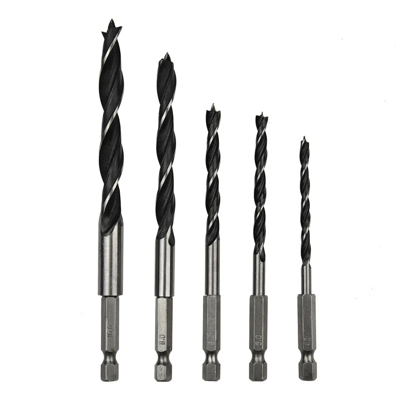 5pcs Hexagonal Handle Three Point Woodworking Bit 4-5-6-8-10mm Woodworking Reaming Tool Set
5pcs Hexagonal Handle Three Point Woodworking Bit 4-5-6-8-10mm Woodworking Reaming Tool Set