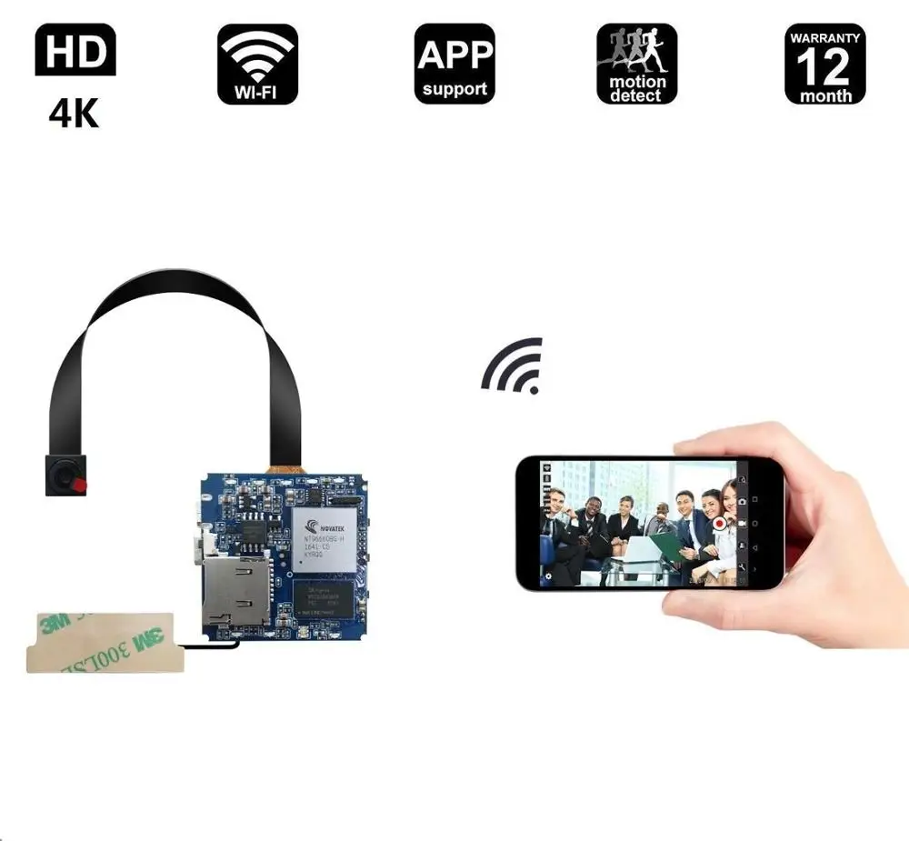 100% 2K Quality Wireless P2P WiFi Mini Camera Module DV Video Recorder Motion Detection Digital Small DIY Camcorder Module
100% 2K Quality Wireless P2P WiFi Mini Camera Module DV Video Recorder Motion Detection Digital Small DIY Camcorder Module