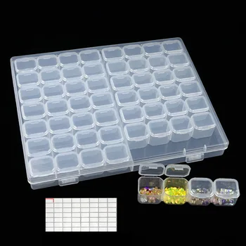 56 Slots Grids Storage Sticker Box Tool Diamond Painting Embroidery Accessories Bead Organizer Storage Case Container
56 Slots Grids Storage Sticker Box Tool Diamond Painting Embroidery Accessories Bead Organizer Storage Case Container