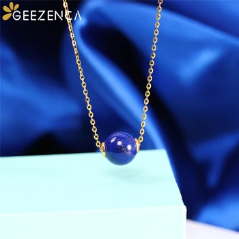 18K Yellow Gold Lapis Lazuli Pendant Necklace Fine Jewelry For Women Simple Trendy Classic Ofiice Chokers Necklaces Party Gift
18K Yellow Gold Lapis Lazuli Pendant Necklace Fine Jewelry For Women Simple Trendy Classic Ofiice Chokers Necklaces Party Gift