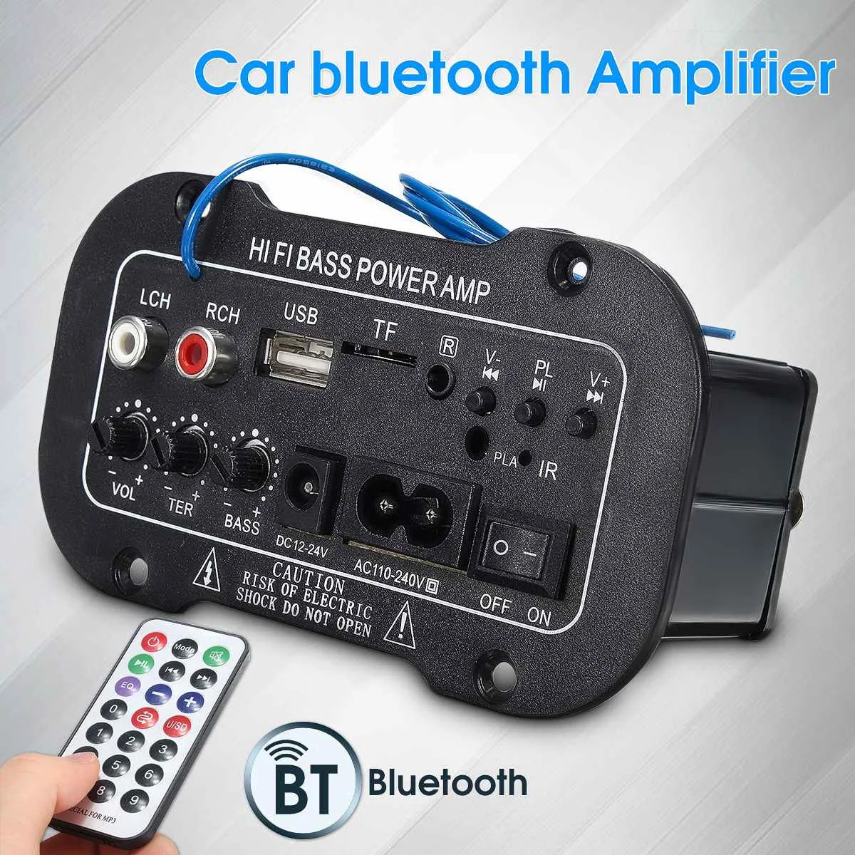Новый 30 Вт 220 В Bluetooth усилитель плата аудио автомобильный USB ЦАП FM радио TF плеер