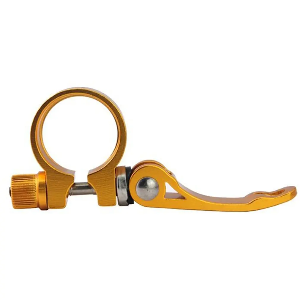 Mountain Bike Seat Pipe Clamp Bicycle Shelf Seat Pipe Clamp Lock Quick Release Buckle Aluminum Seat Pipe Clamp