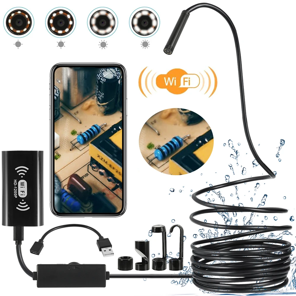 5M 8mm USB Endoscope Camera Borescope HD 1200P Snake Inspection Camera Waterproof IP68 Flexible Endoscope Cameras for Android PC
5M 8mm USB Endoscope Camera Borescope HD 1200P Snake Inspection Camera Waterproof IP68 Flexible Endoscope Cameras for Android PC