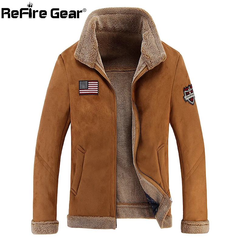 ReFire Gear Wool Liner Bomber Military Jacket Men Pilot Army Combat Tactical Jacket Winter Warm Thick Fleece Casual Outwear Coat
ReFire Gear Wool Liner Bomber Military Jacket Men Pilot Army Combat Tactical Jacket Winter Warm Thick Fleece Casual Outwear Coat