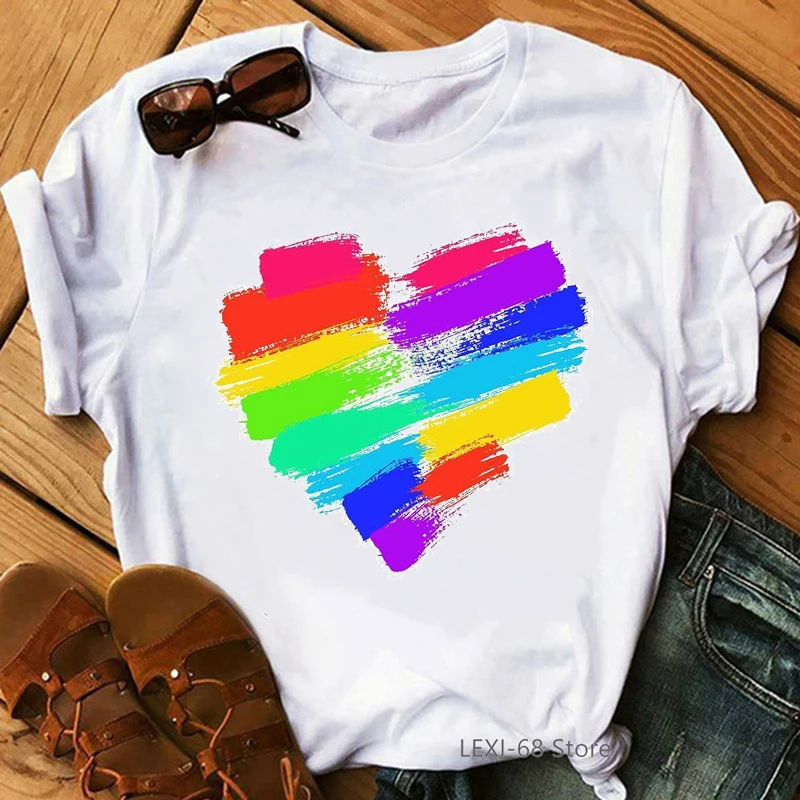 Футболка женская с радужным принтом, забавная Модная рубашка с надписью Love, топ в стиле хип-хоп, белый цвет, лак для ногтей
Футболка женская с радужным принтом, забавная Модная рубашка с надписью Love, топ в стиле хип-хоп, белый цвет, лак для ногтей