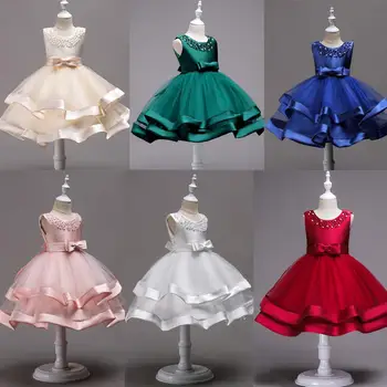 Euro-American Flower Girl fluffy Wedding Dress Performance Party Dress Dance Beaded Multicolored Dress A01KLS03
Euro-American Flower Girl fluffy Wedding Dress Performance Party Dress Dance Beaded Multicolored Dress A01KLS03