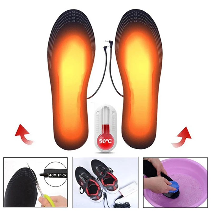 1 Pair 5V/2A USB Heated Insoles Foot Warming Pad Washable Feet Warmer Sock Pad Mat Winter Heating Shoe Insoles 2Sizes
1 Pair 5V/2A USB Heated Insoles Foot Warming Pad Washable Feet Warmer Sock Pad Mat Winter Heating Shoe Insoles 2Sizes