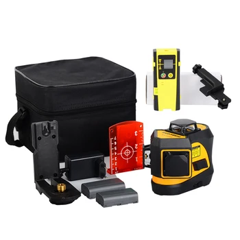 F99T-XR 3D laser Level 360 self leveling cross laser line with 2 Li-ion Batteries/Receiver/3M Tripod
F99T-XR 3D laser Level 360 self leveling cross laser line with 2 Li-ion Batteries/Receiver/3M Tripod