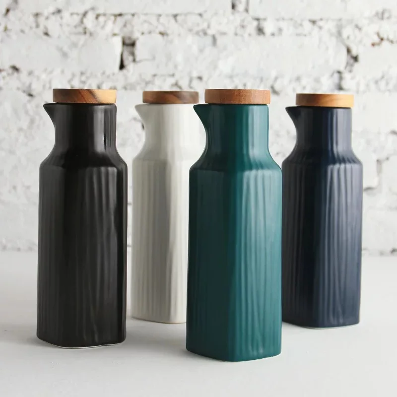 Creative Nordic Household Kitchen Seasoning Jar Ceramic Soy Sauce Bottle Edible Oil Pan Adjustable Kitchenware Jar with Lid
Creative Nordic Household Kitchen Seasoning Jar Ceramic Soy Sauce Bottle Edible Oil Pan Adjustable Kitchenware Jar with Lid