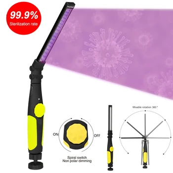 2020 New Design 360°Adjustment UVC Lamp UV Ultraviolet Lamp Disinfection Sterilization Lamp USB Rechargeable Handheld Sterilize
2020 New Design 360°Adjustment UVC Lamp UV Ultraviolet Lamp Disinfection Sterilization Lamp USB Rechargeable Handheld Sterilize