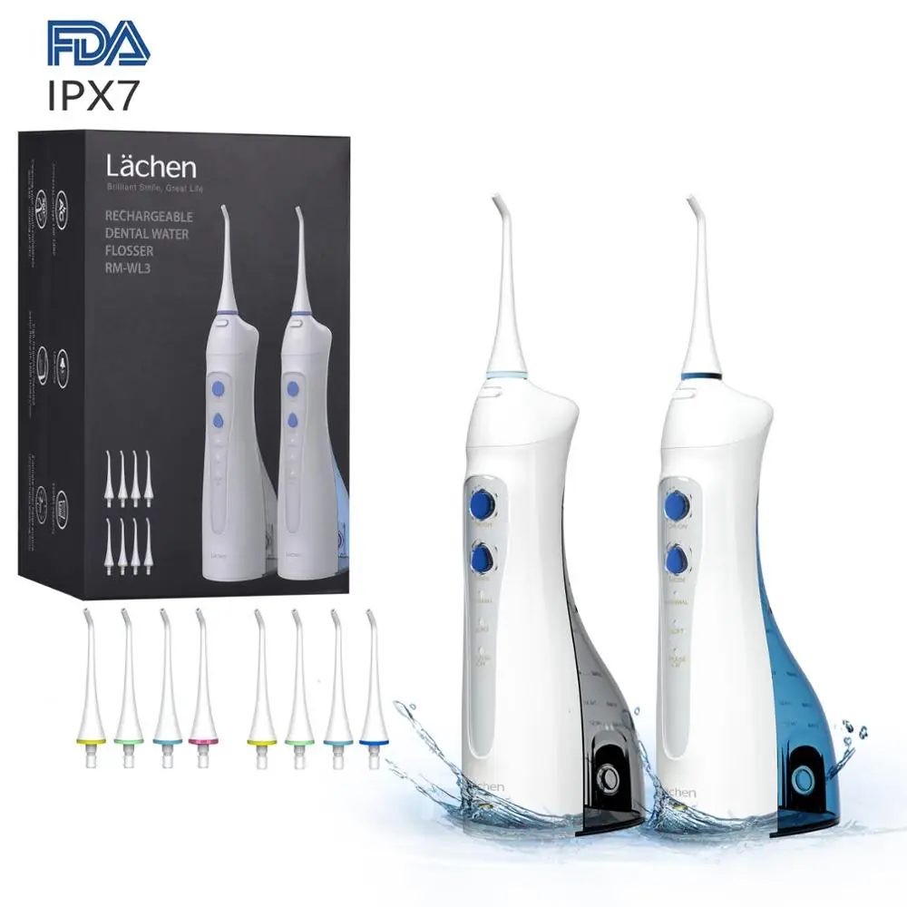 Lachen WL3 2psc Oral Irrigator USB Teeth Cleaner 3 Modes Water Floss Portable Dental Water Flosser 220ml Irrigator Dental +5 Jet
Lachen WL3 2psc Oral Irrigator USB Teeth Cleaner 3 Modes Water Floss Portable Dental Water Flosser 220ml Irrigator Dental +5 Jet
