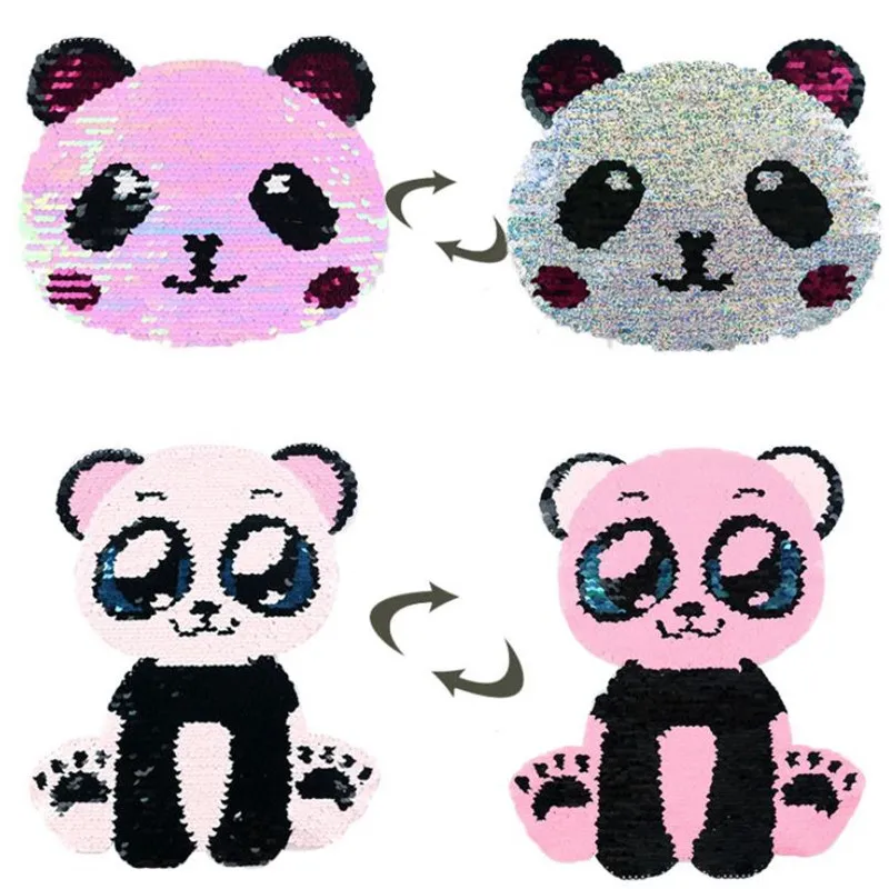 Fashion Clothes Patch Punk Rock Street culture Icon 250mm Cute Panda Reversible change color Sequins patches for clothing women
Fashion Clothes Patch Punk Rock Street culture Icon 250mm Cute Panda Reversible change color Sequins patches for clothing women