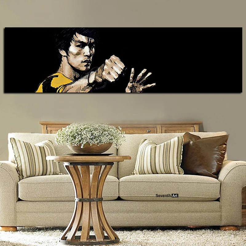 Kungfu Digital Print Famous Bruce Lee Posters Oil Painting HD Print on Canvas Wall Pop Art for Living Room Sofa Cuadros Decor
Kungfu Digital Print Famous Bruce Lee Posters Oil Painting HD Print on Canvas Wall Pop Art for Living Room Sofa Cuadros Decor