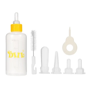 60ML/150ML Puppy Kitten Feeding Bottle Set Pet Dog Cat Bady Nursing Water Milk With Cleaning Brush Newborn Cat Drinking Bottle#2
60ML/150ML Puppy Kitten Feeding Bottle Set Pet Dog Cat Bady Nursing Water Milk With Cleaning Brush Newborn Cat Drinking Bottle#2